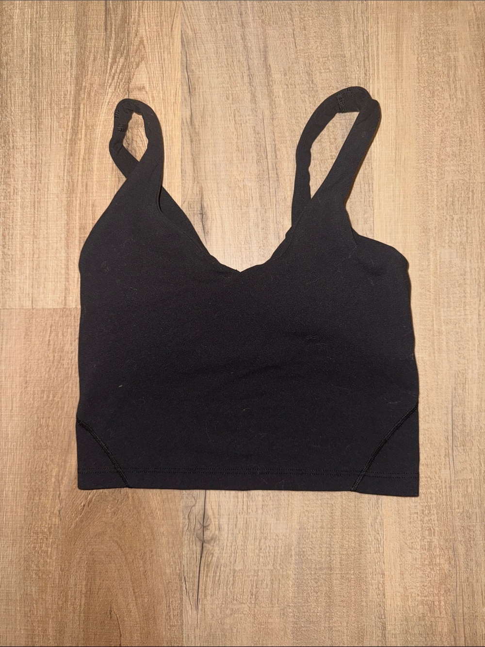 lululemon athletica Black align Seamless cropped tank bra